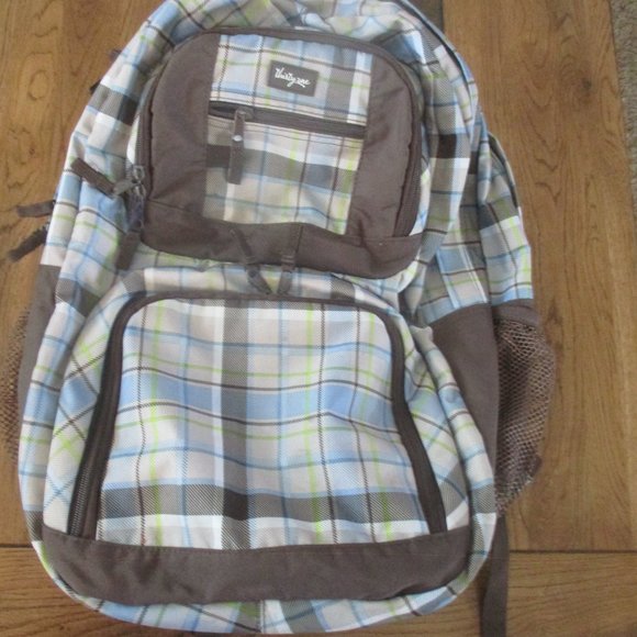 Thirty One 31 Plaid Full Size Backpack 20” - Picture 2 of 6